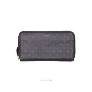 🔴 Givenchy Continental Wallet - Black Leather